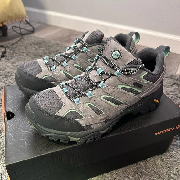 Merrell | Shoes | Merrell Gray And Teal Hikingwalking Shoes  display picture 2